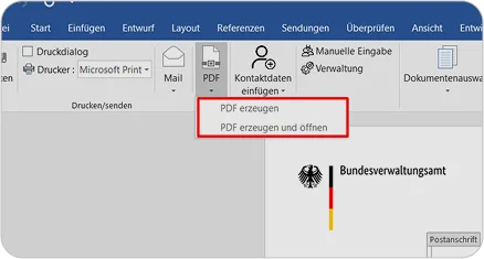 PDF generation with seamless logo insertion